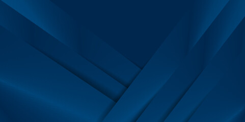 Modern dark blue abstract background with 3D overlap layer and shiny triangle