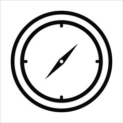 Isolated vector compass icon with a white background. eps 10