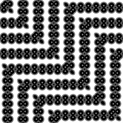 Design seamless monochrome zigzag pattern