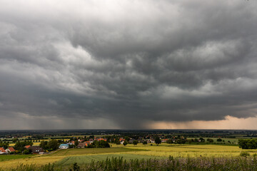 Wolkenformation mit Starkregen