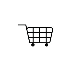 Isolated shopping basket icon on a white background