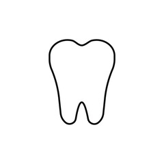 Tooth Icon. Isolated against a white background. eps 10