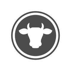 Cow Head Silhouette icon
