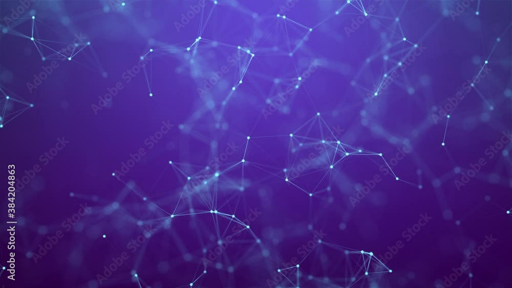 Wall mural hi-tech digital network video loop
