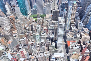 Plakat New York aerial view