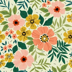 Gardinen Blumen Muster  Elegant floral pattern in small colorful flower. Liberty style. Floral seamless background for fashion prints. Ditsy print. Seamless vector texture. Spring bouquet.  © ann_and_pen