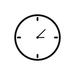 Clock Time Icon on background. vector illustration. eps 10
