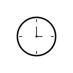 Clock Time Icon on background. vector illustration. eps 10