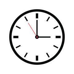 Clock Time Icon on background. vector illustration. eps 10