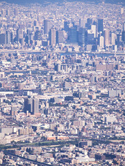 Osaka city scape from Mt. Rokko