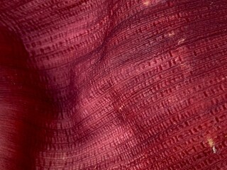 Red banana leaf as abstract background
