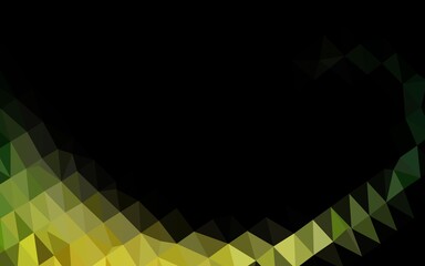 Dark Green vector abstract mosaic background.