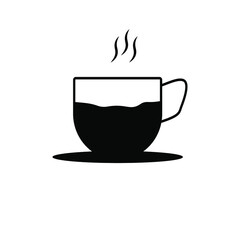 Quick coffee cup icon. Get rid of the coffee cup icon. Vector illustration of a disposable cup. Coffee icon with a white background. eps 10