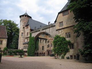 Fototapeta na wymiar Michelstadt, Steinbach Schloss Fürstenau im Odenwald in Hessen