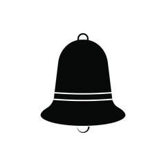 Message bell icon. Bell icon for the YouTube app, ring alert and customer alarm symbol with a white background