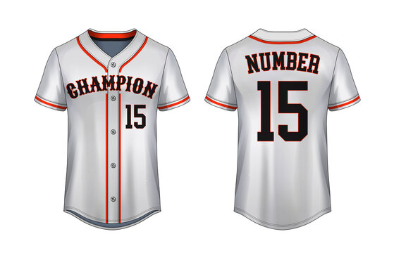 5,197 Baseball Jersey Back Images, Stock Photos, 3D objects, & Vectors