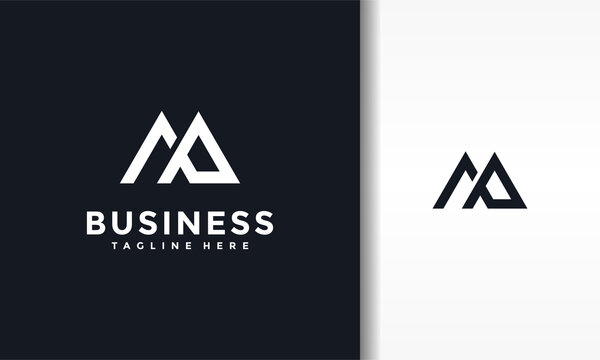 monogram letter MP logo