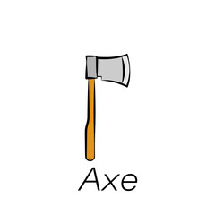 axe hand draw icon. Element of farming illustration icons. Signs and symbols can be used for web, logo, mobile app, UI, UX