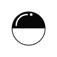 Pill icon with white background