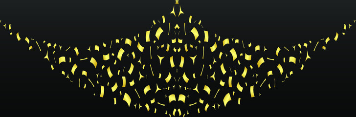 golden confetti background design