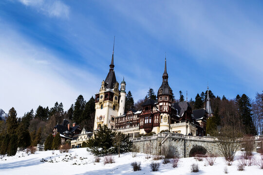 Peles Castle. Castle Of King Carol I. Sinaia, ROmania.