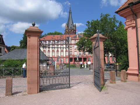 Tor Lustgarten Schloss Marktplatz Erbach