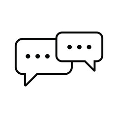 Talk bubble speech icon. Blank empty bubbles vector design elements. Chat on line symbol template. vector illustration.