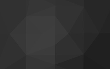 Dark Silver, Gray vector low poly cover.