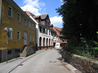 Fototapeta na wymiar Erbach Am Schlossgraben