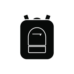 Backpack icon. Line style. Vector against a white background