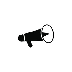 megaphone icon with a white background, eps 10