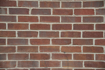 Red Brick Wall with grey