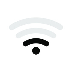 no wifi sign symbol on white background, Wireless wifi icon sign flat design vector illustration set.
