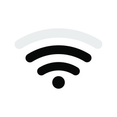 no wifi sign symbol on white background, Wireless wifi icon sign flat design vector illustration set.