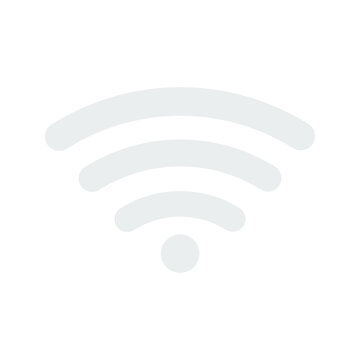 no wifi sign symbol on white background, Wireless wifi icon sign flat design vector illustration set.