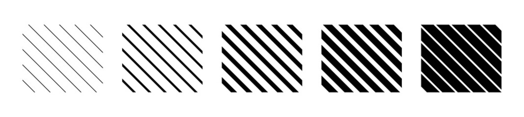 Set of diagonal line, different black lines background