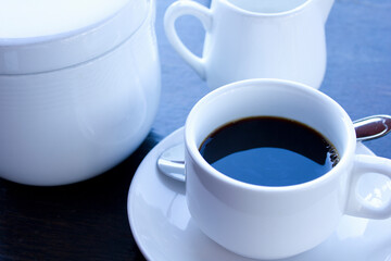 テラスで飲むモーニングコーヒー