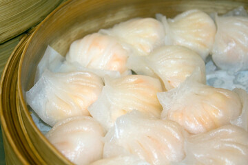 せいろに入ったエビシュウマイ