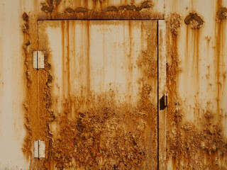 腐食した鉄板の錆