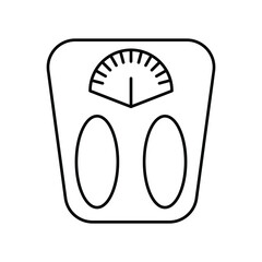 Weighing Machine Simple line icon