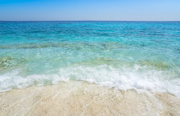 Clear azure coloured sea water, Sardinia, Italy