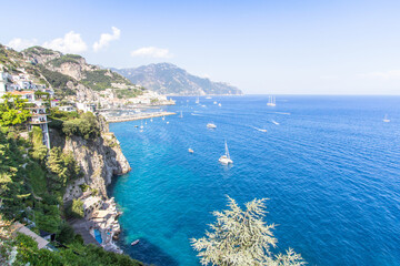 Fototapeta premium View to the Amalfi coastline, Italy