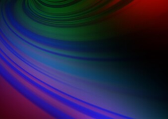 Dark Multicolor, Rainbow vector glossy bokeh pattern.
