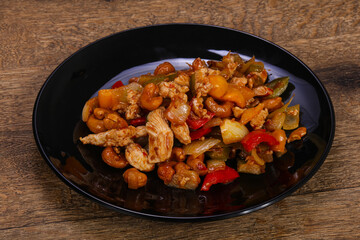 Roasted pork with vegetables