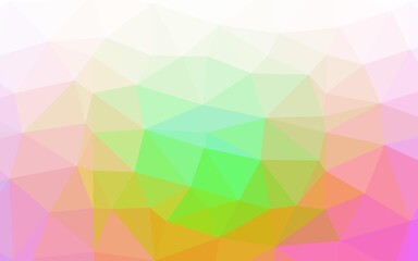 Light Multicolor, Rainbow vector low poly layout.
