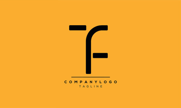 Alphabet letters Initials Monogram logo TF,FT,T and F