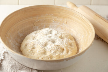 flour and rolling pin