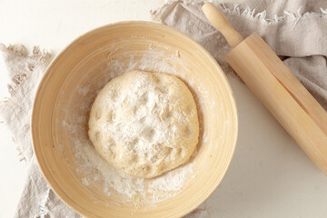 flour and rolling pin