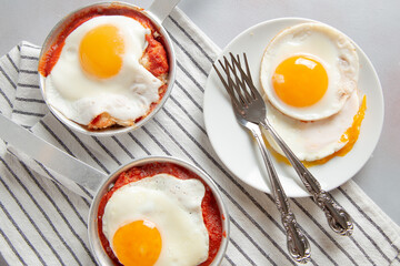 fried egg on a plate