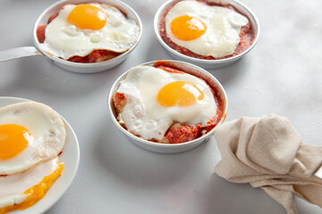 fried eggs and toast